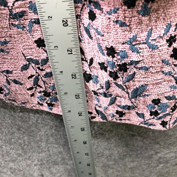 Zadig & Voltaire Pink Floral Blazer Womens 34 (2) Textured Velvet One Button - Picture 13 of 15